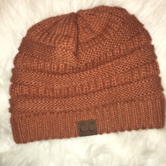 C.C Beanie in Rust Color - Picture 5 of 8